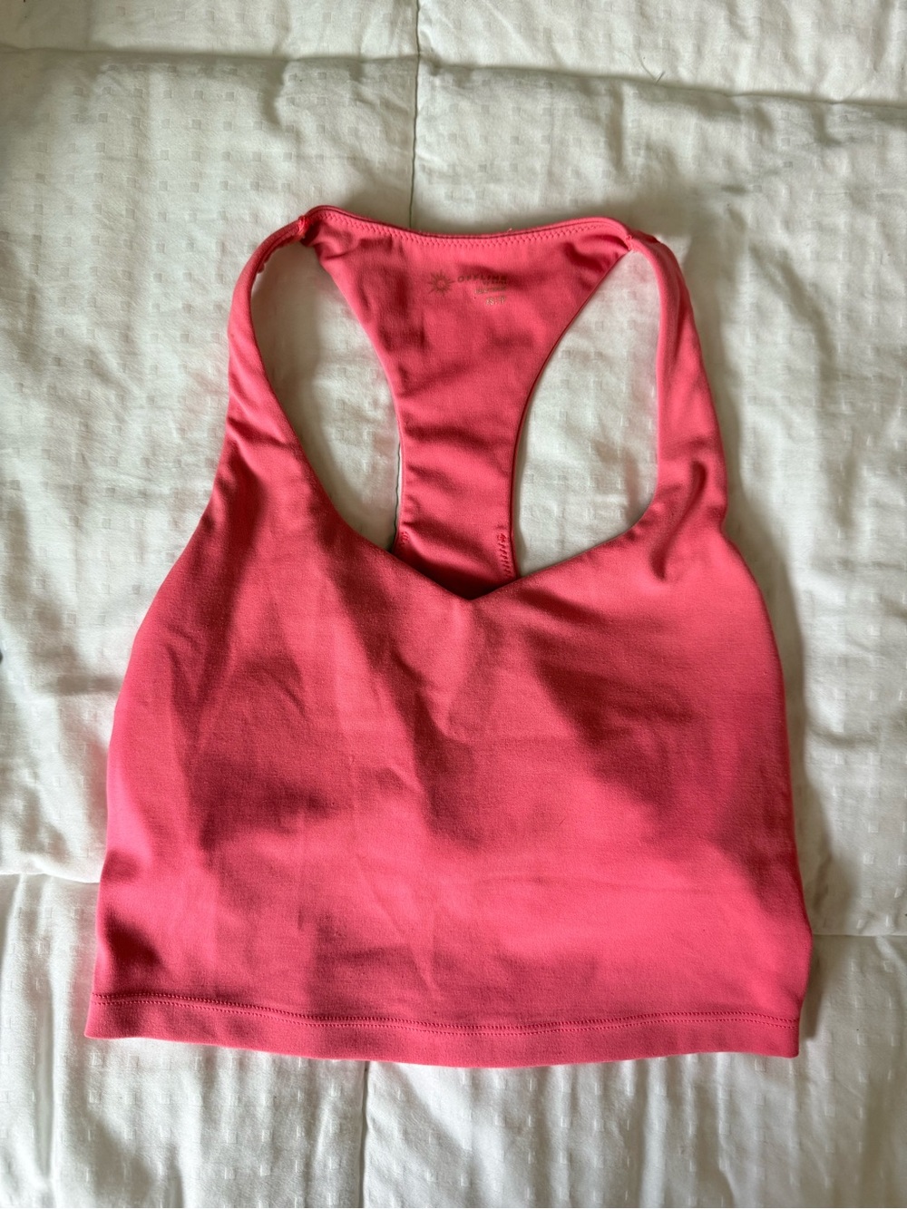 aerie Pink Racerback Crop Sports Bra
